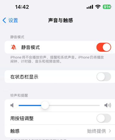 长安镇苹果15Pro维修网点分享iPhone15Pro系列机型中隐藏静音图标 