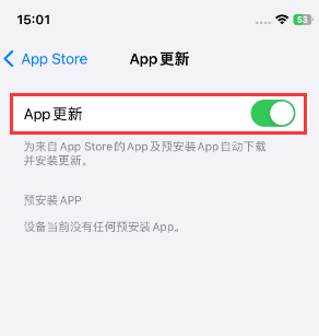 长安镇苹果15维修中心如何让iPhone15APP自动更新